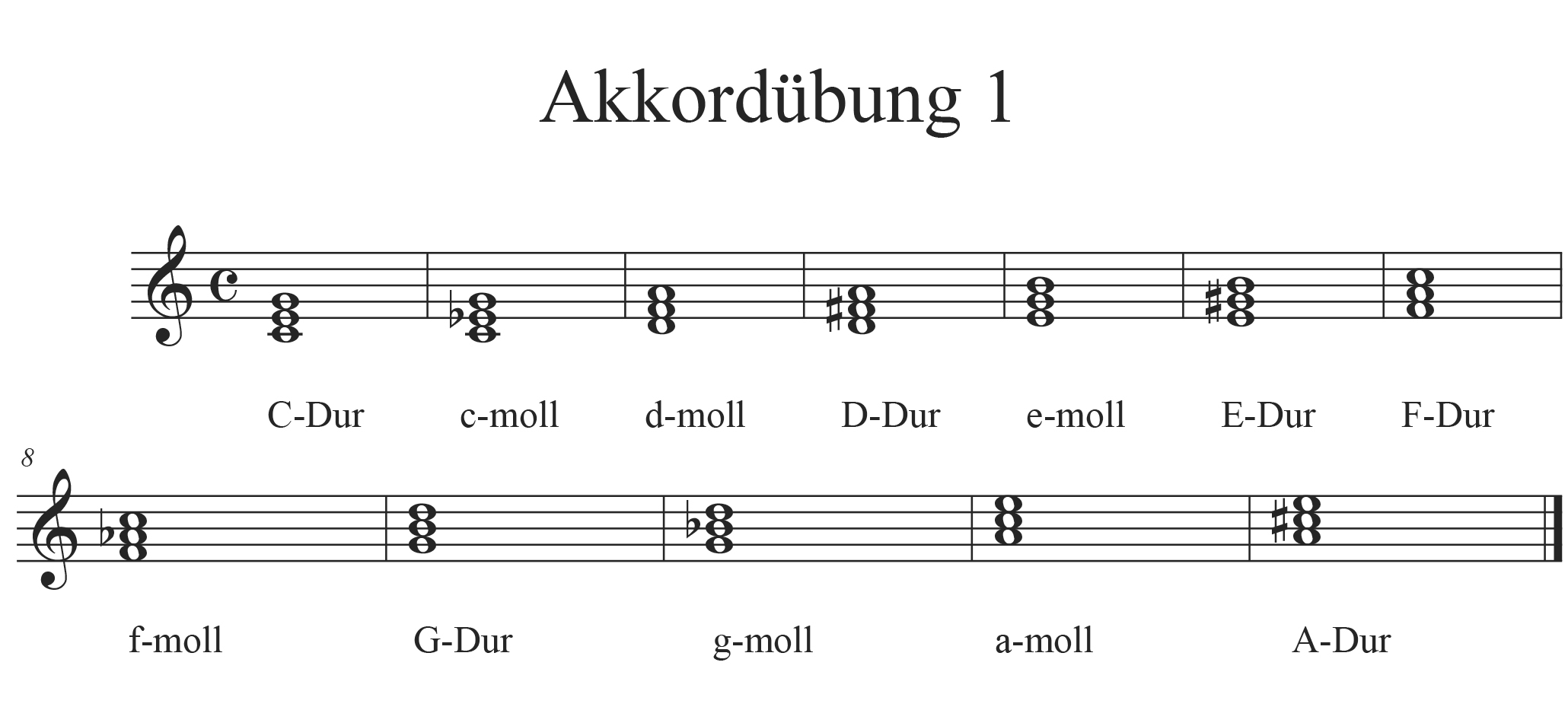 Akkordübung 1